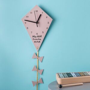 Children's Kite Personalised Wall Clock