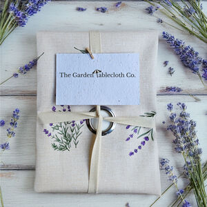 Lavender Fields Outdoor Tablecloth With Parasol Hole