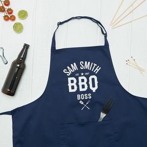 Personalised Bbq Boss Apron