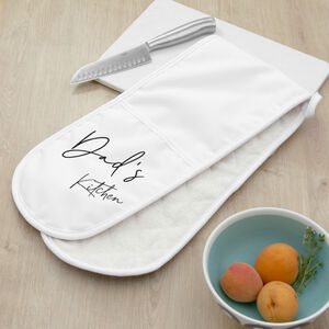 Personalised Double Oven Glove