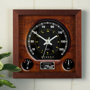 Personalised Jaguar Xjs Speedo Wall Clock