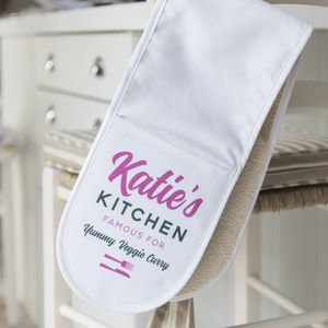 Personalised Kitchen Oven Gloves