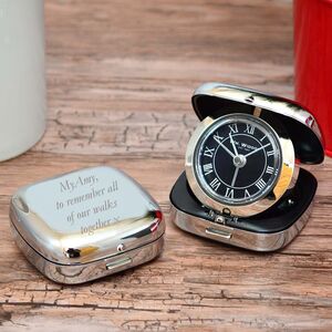 Personalised Travel Alarm Clock Gift