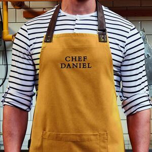 Premium Personalised Apron – Custom Text Design