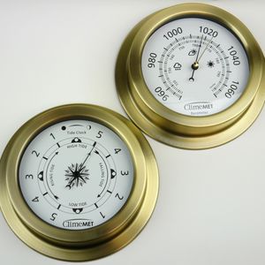 Sailing Weather Gift: Tide And Clock Or Barometer