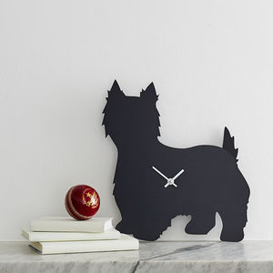 Westie Clock With Wagging Tail